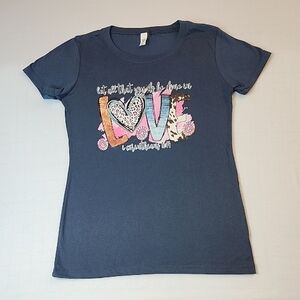 Blue Graphic Women's T-Shirt